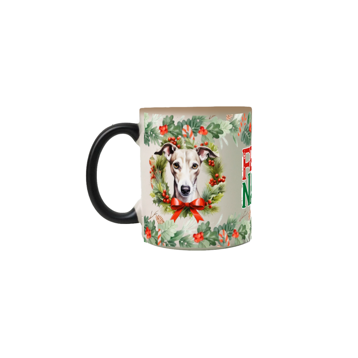 Nome do produto: Caneca Mágica Natal - Whippet