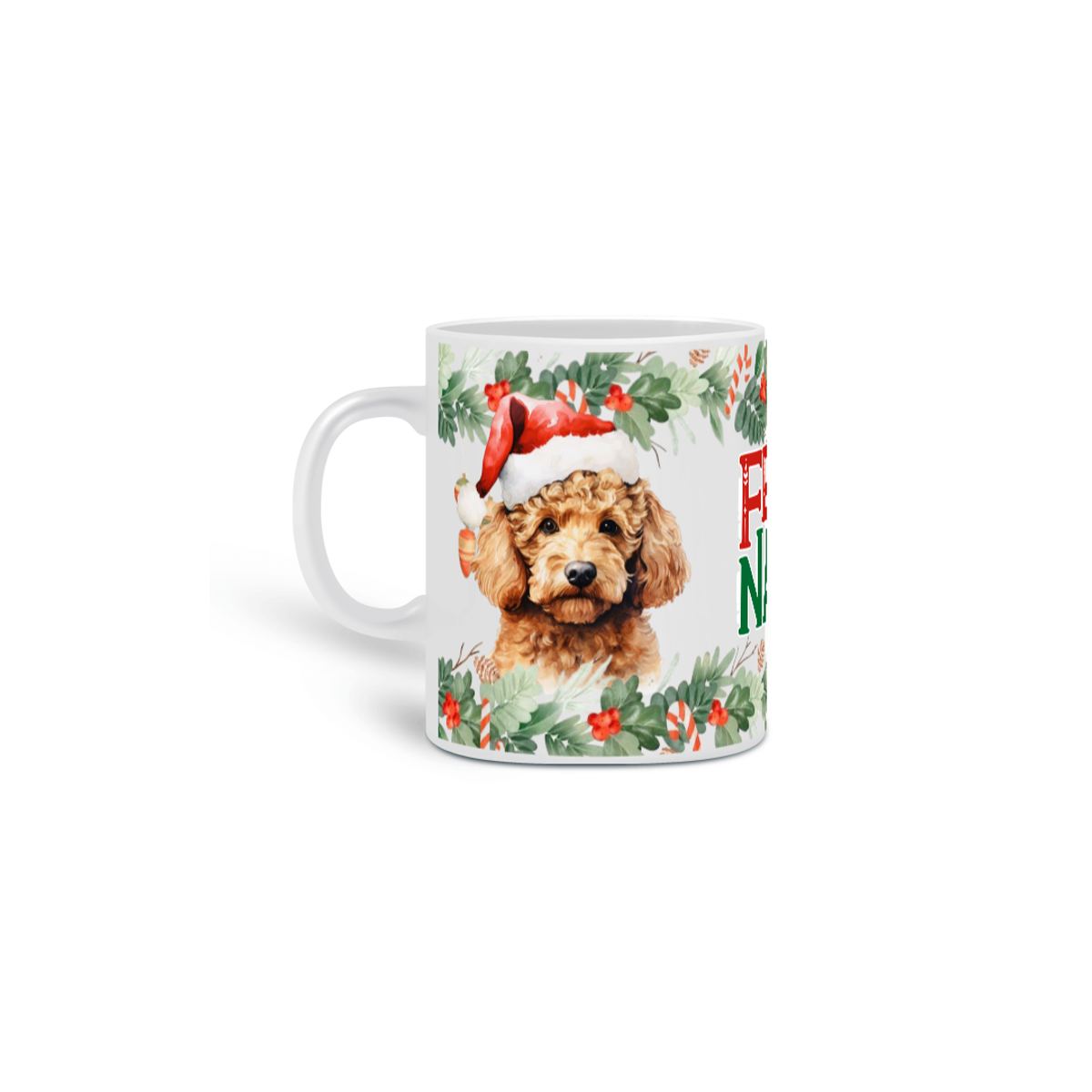 Nome do produto: Caneca Natal - Poodle