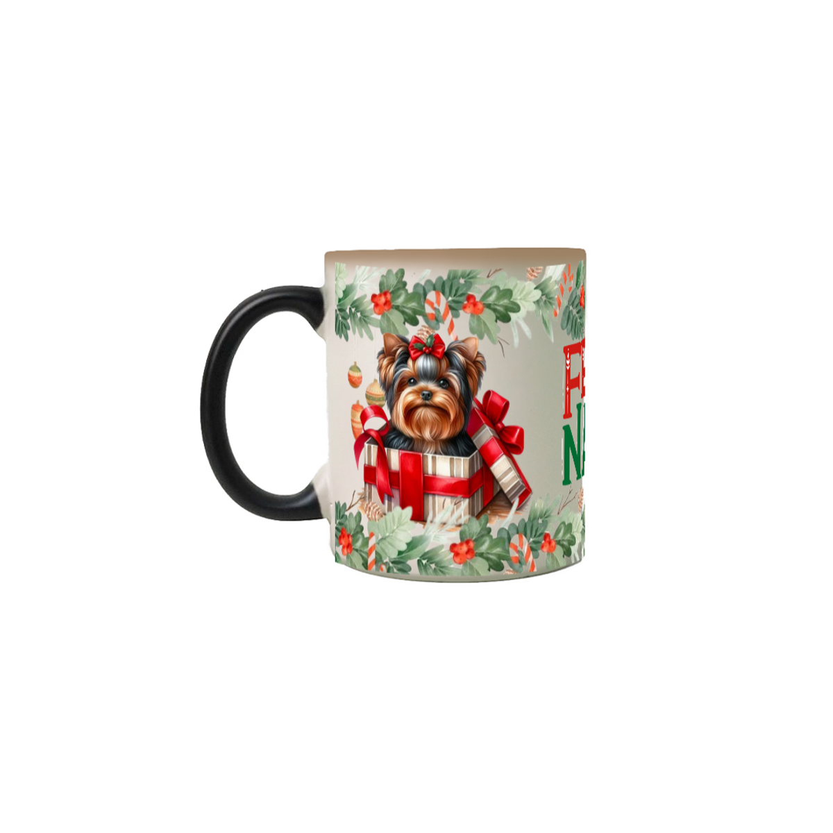 Nome do produto: Caneca Mágica Natal - Yorkshire