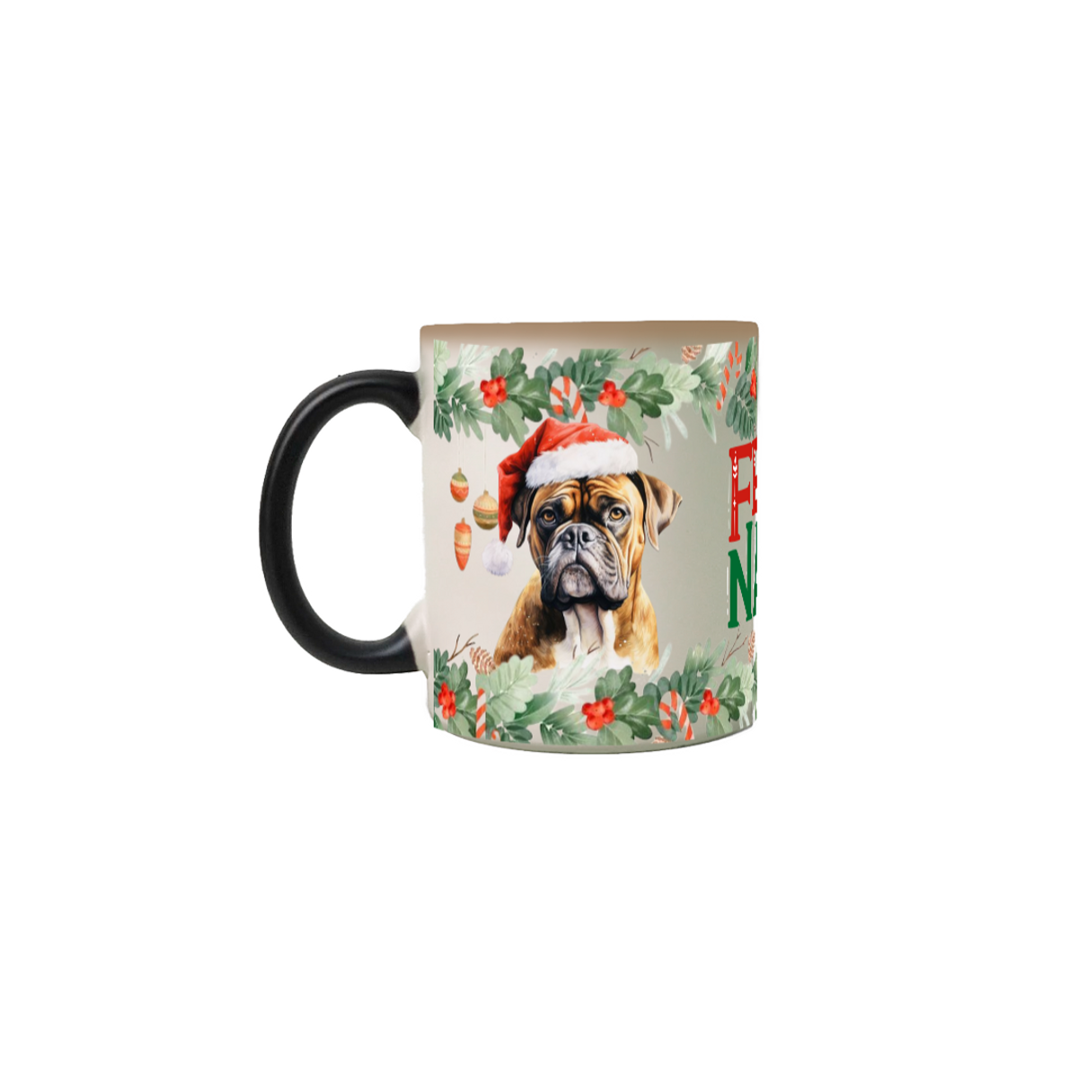 Nome do produto: Caneca Mágica Natal - Boxer