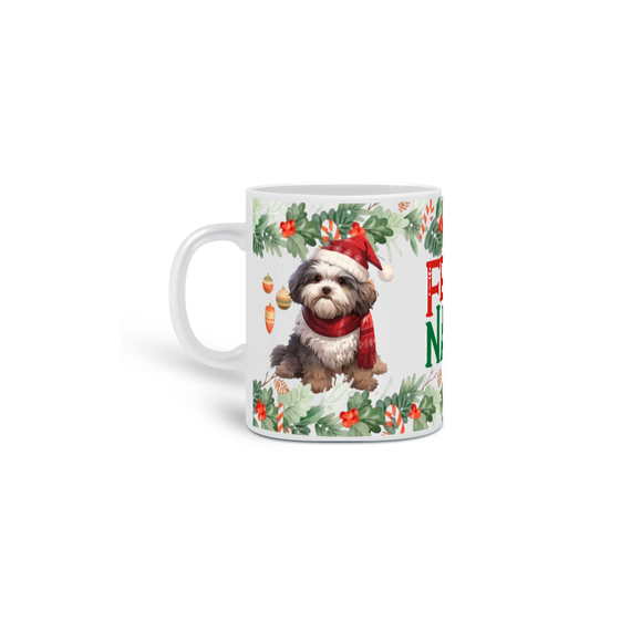 Caneca Natal - Shih Tzu