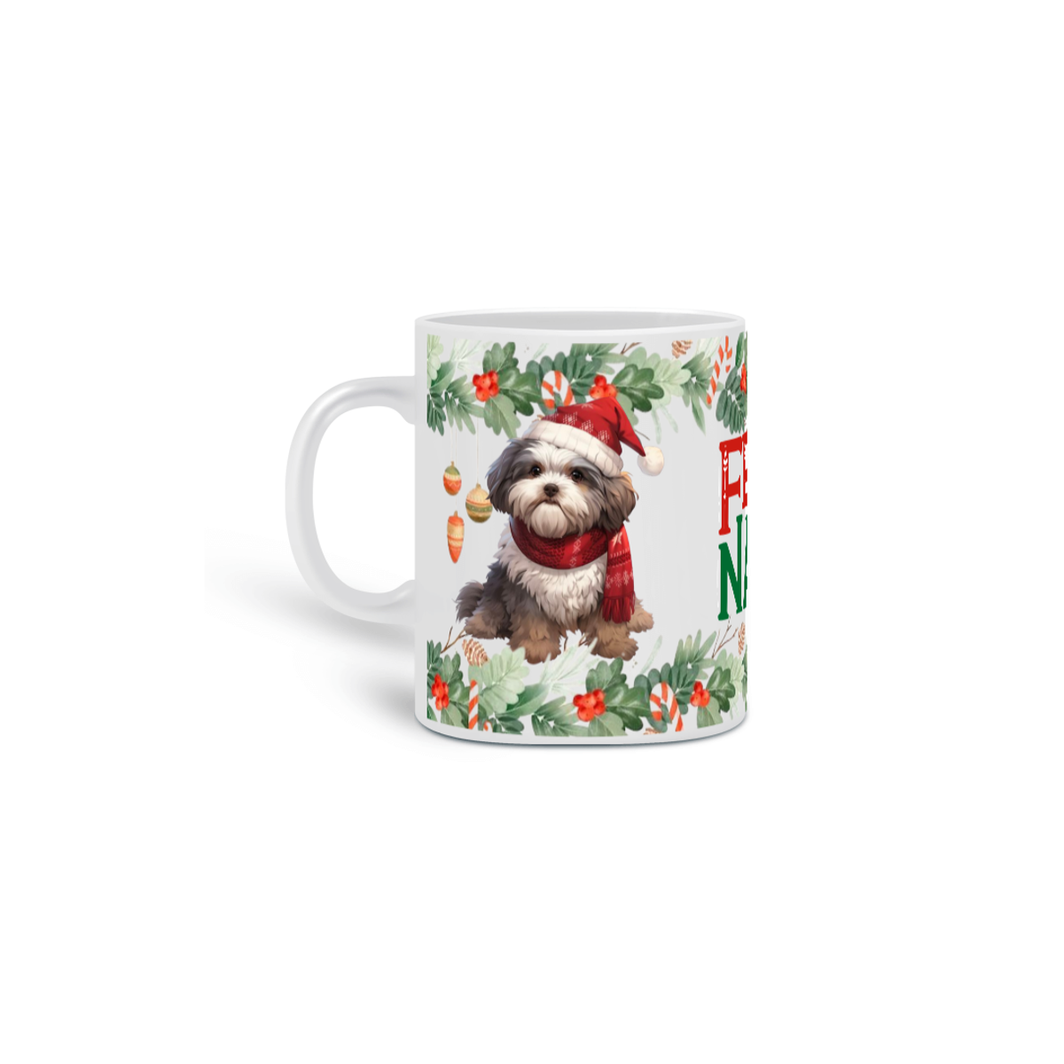 Nome do produto: Caneca Natal - Shih Tzu