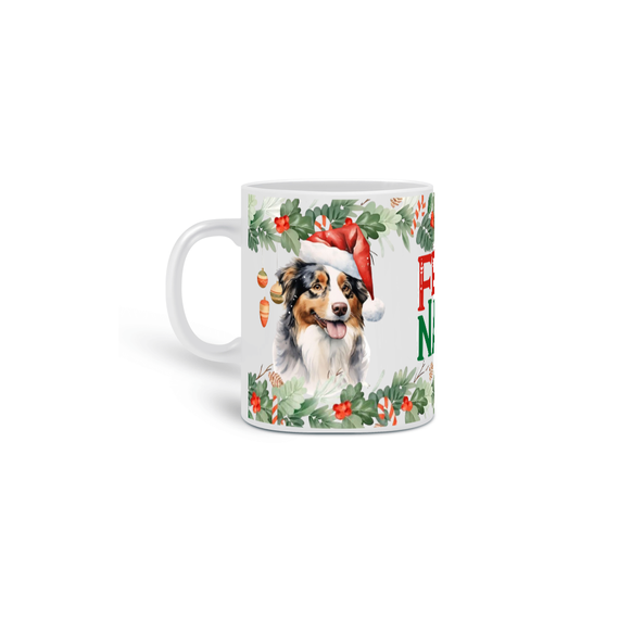 Caneca Natal - Border Collie