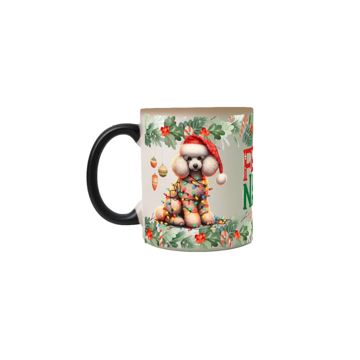 Nome do produto: Caneca Mágica Natal - Poodle (II)