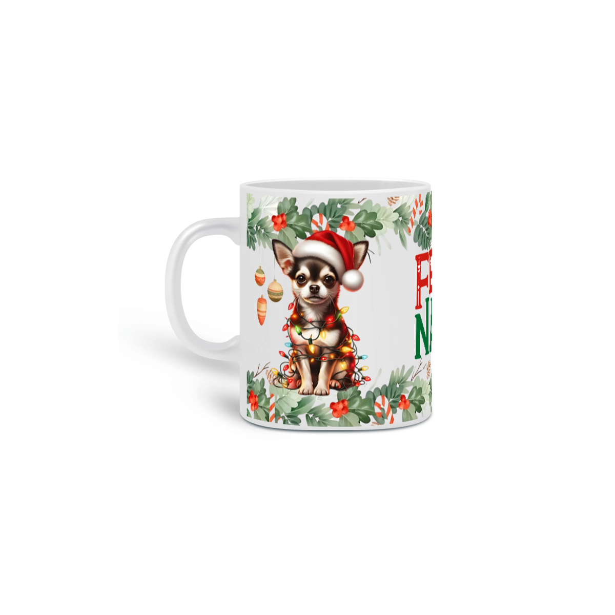 Nome do produto: Caneca Natal - Chihuahua