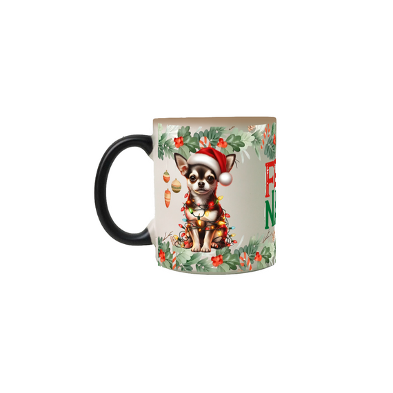 Caneca Mágica Natal - Chihuahua