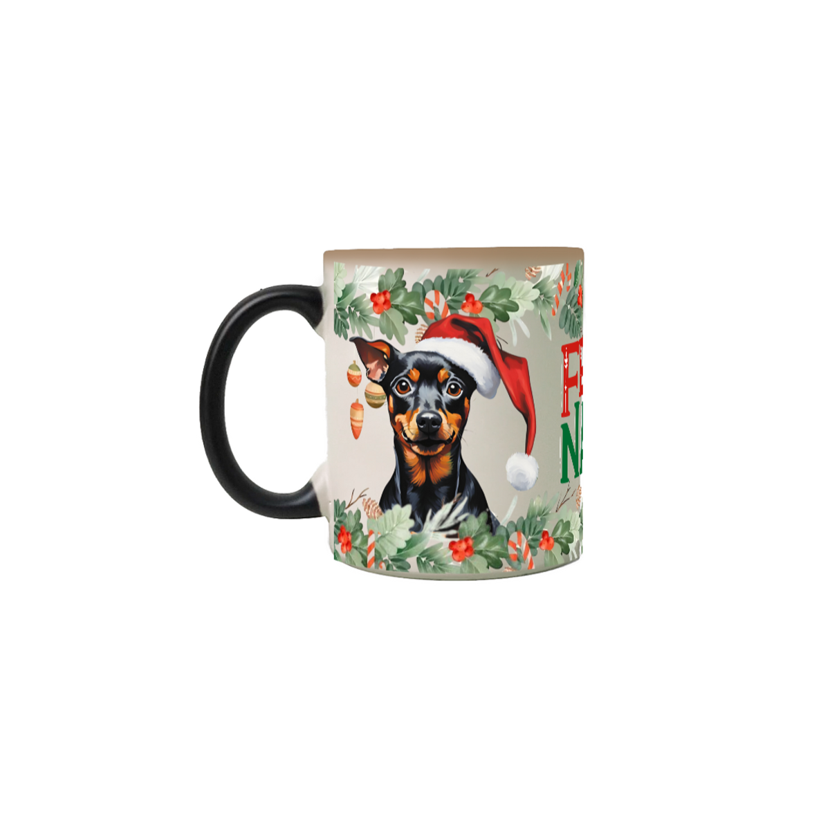 Nome do produto: Caneca Mágica Natal - Pinscher