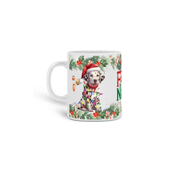 Caneca Natal - Dálmata