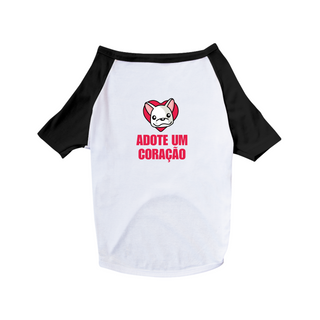 Nome do produtoT-shirt Pet - Adote um Coração