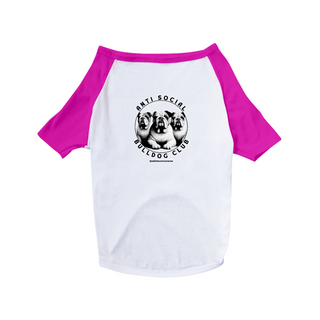 Nome do produtoT-shirt Pet - Anti Social Bulldog Club