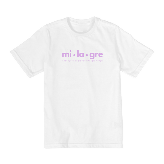 Camiseta Infantil Feminina Redeemer Milagre