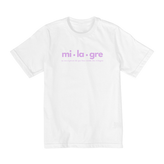 Nome do produtoCamiseta Infantil Feminina Redeemer Milagre