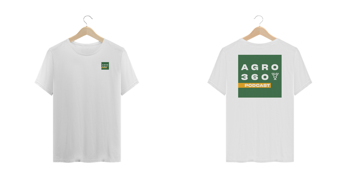 Nome do produto: Camiseta Agro360 Podcast (Plus Size)