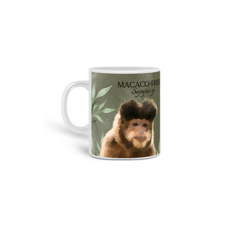 Caneca Macaco-prego - Coleção Animais Resgatados