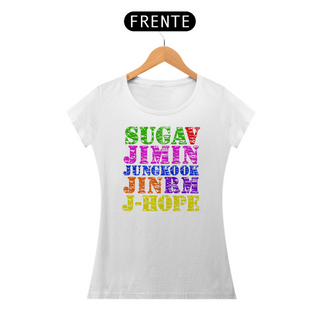 Nome do produtoCamiseta Feminina BTS Members