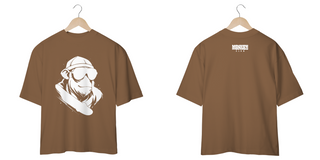 Nome do produtoCamiseta Oversized Monkey Club White Skate - Frente