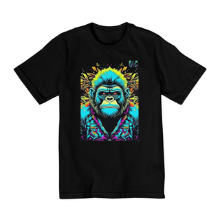 Camiseta Infantil Monkey Club Cyber Gorila