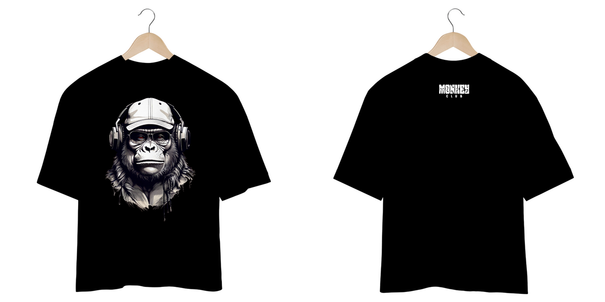 Nome do produto: Camiseta Oversized Monkey Club White CHG - Frente