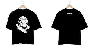 Camiseta Oversized Monkey Club White Skate - Frente