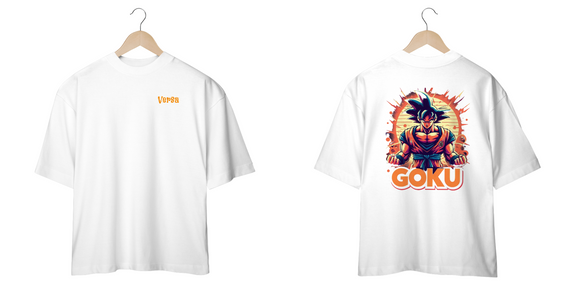 Camiseta Oversized Anime Goku