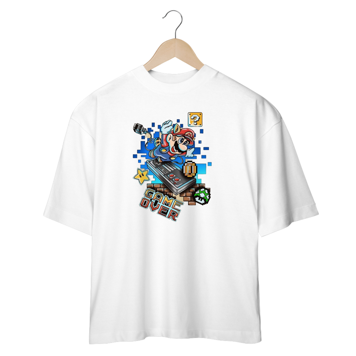 Nome do produto: Camiseta Oversized - Super Mario