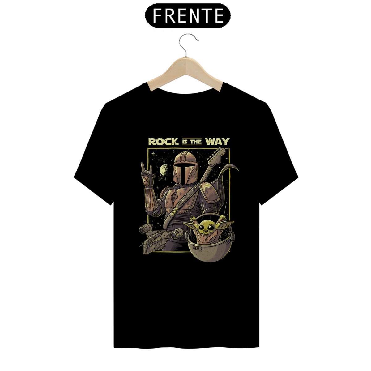 Nome do produto: Camiseta Star wars Rock is the way