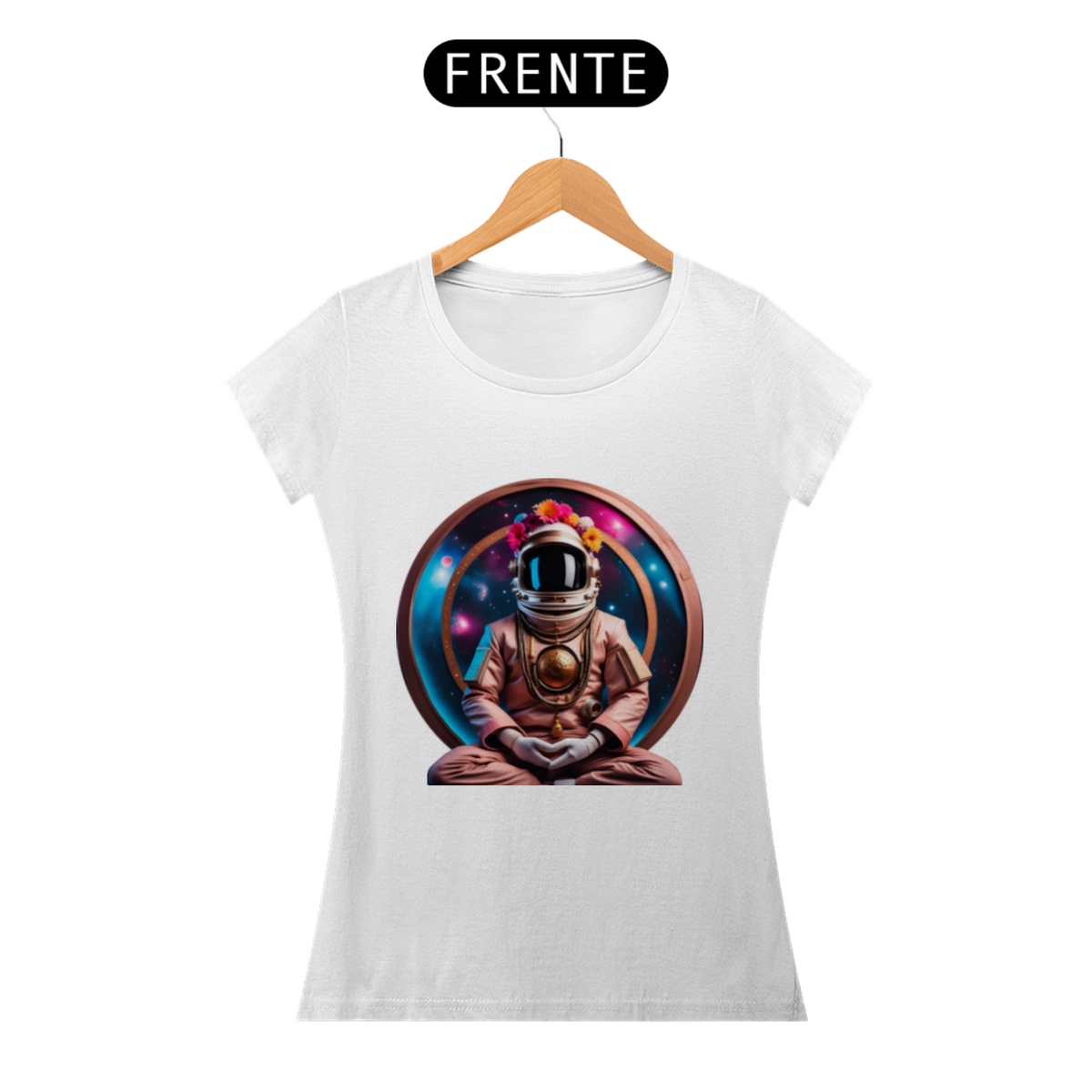 Nome do produto: Camiseta Feminina Viajante Estelar