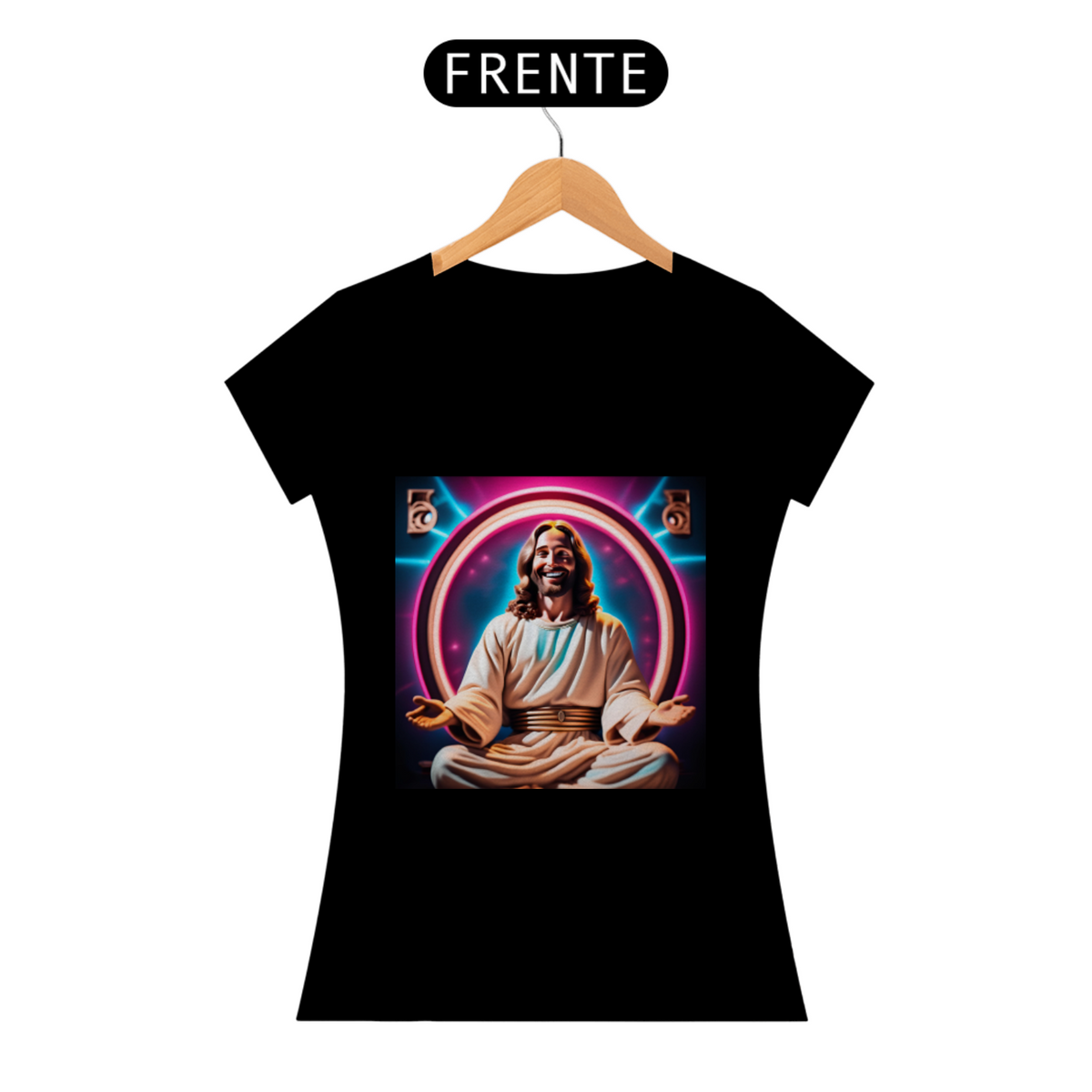Nome do produto: Camiseta Feminina Jesus Cristo