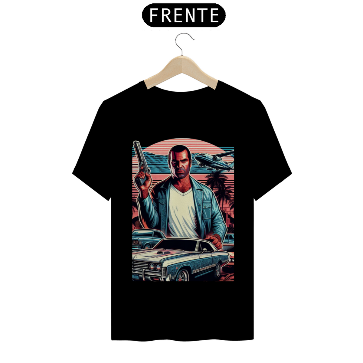 Nome do produto: T-Shirt Prime-Camiseta Estilo GTA Vice City