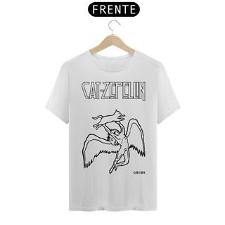 Camiseta Cat Zeppelin - Branco