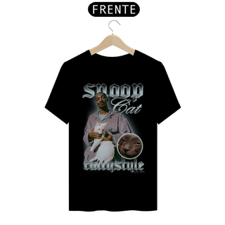 Camiseta Snoop Cat - Cattystyle - Preto