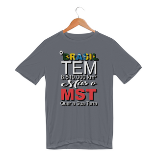 Camiseta Sport Dry Uv Brasil e MST