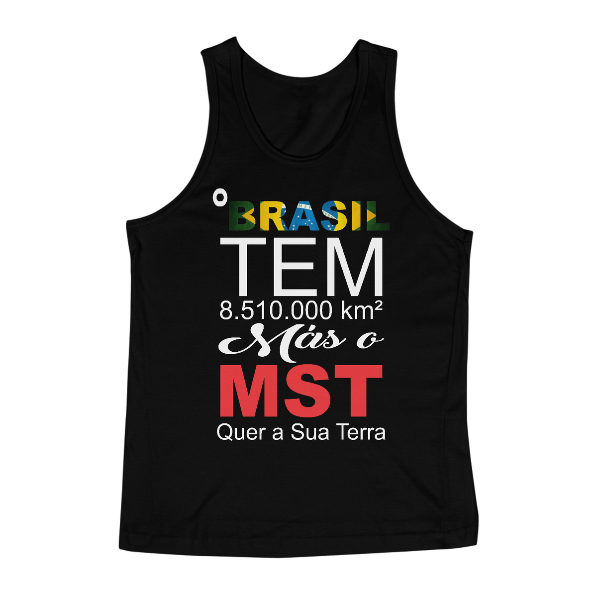 Nome do produto: Regata Masculina Classi Brasil e MST