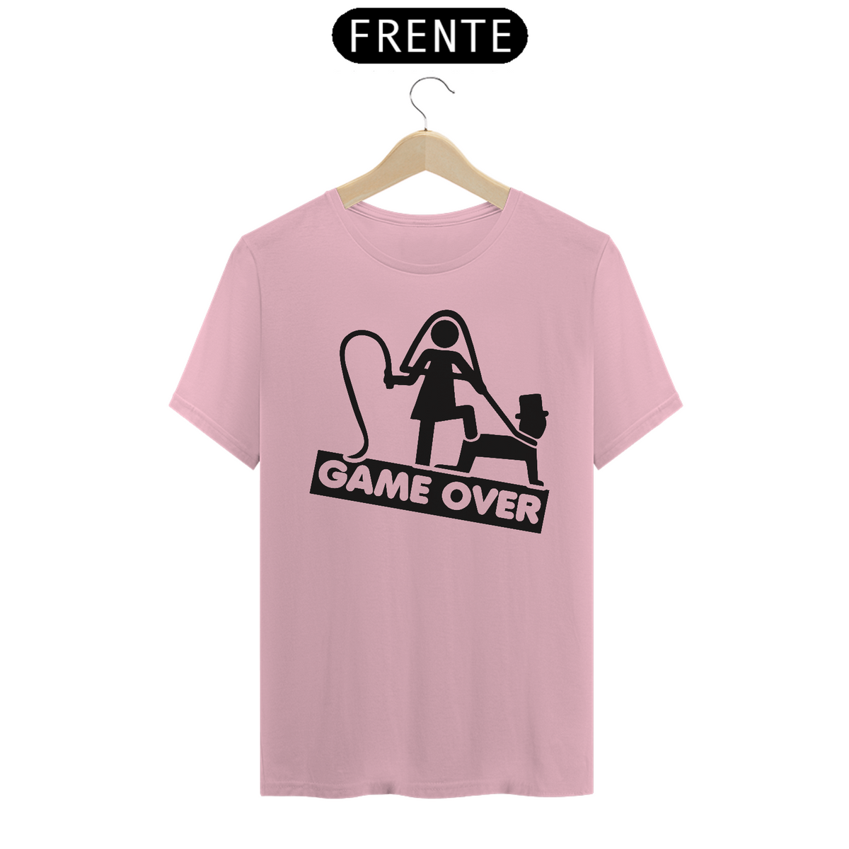 Nome do produto: Camiseta Clássica Game Over Preto