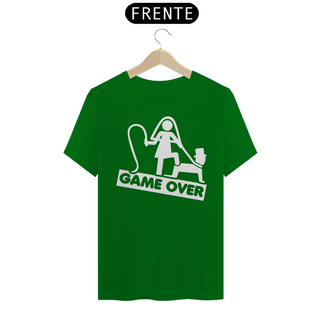 Nome do produtoCamiseta clássica Game Over Branco