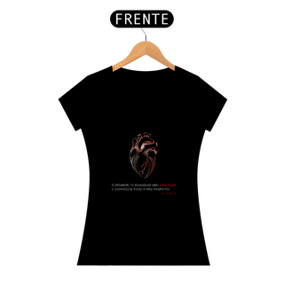 Camiseta T-shirt Classica Feminina- Conhece tudo a meu respeito