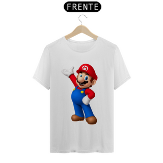 Camisa com a logo do Super Mario