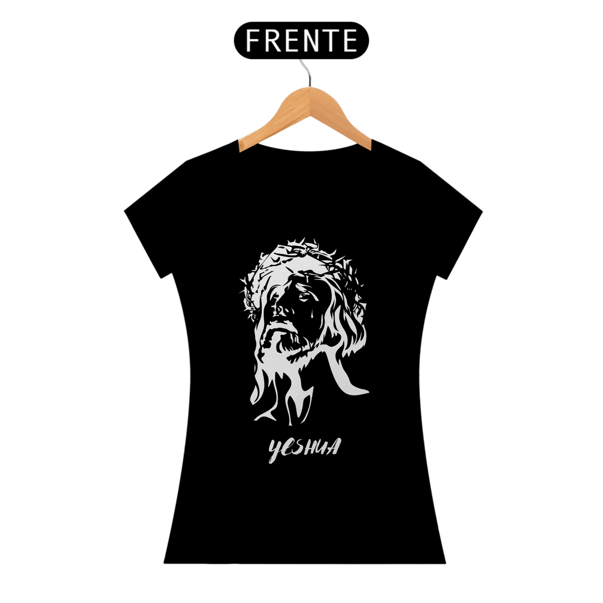 Nome do produto: Camiseta Feminina Baby Long Cristo Yeshua