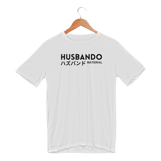 Camiseta Sport Dry Husbando Material - Fonte preta