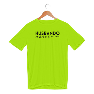 Camiseta Sport Dry Husbando Material - Fonte preta