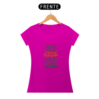 Nome do produtoJESUS PE COMO UMA CIDADE DE REFÚGIO - BABY LOOK