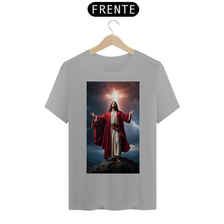 Nome do produtoJesus Cristo de manto vermelho em uma Montanha