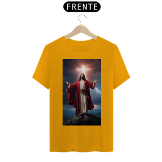 Nome do produtoJesus Cristo de manto vermelho em uma Montanha