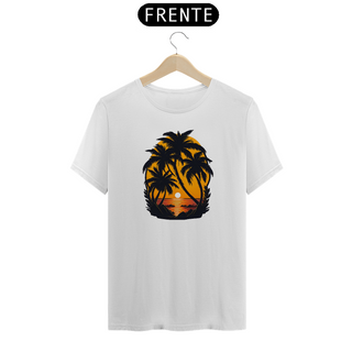 Nome do produto Camiseta Quality - Coqueiros ao entardecer