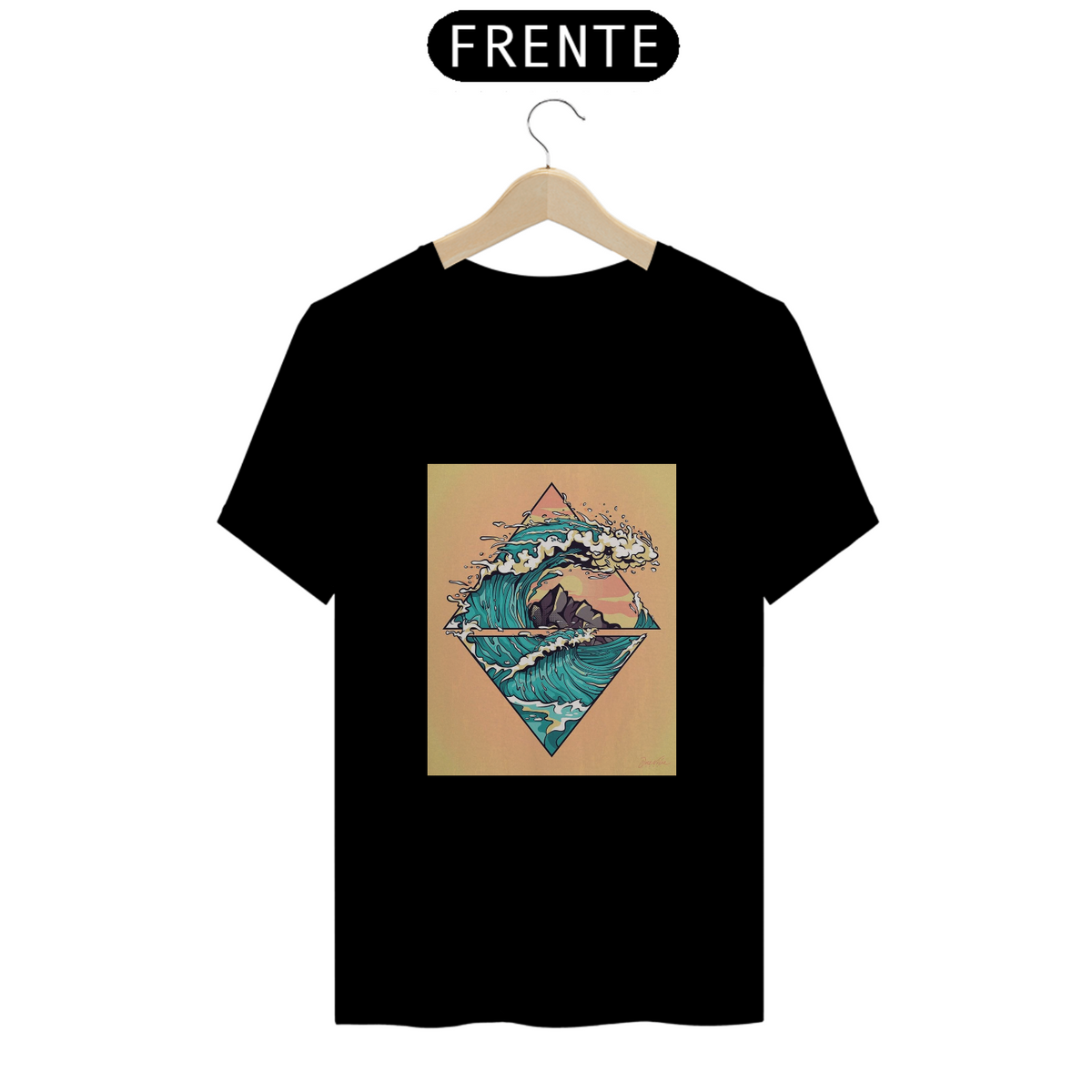 Nome do produto: Camiseta Ondas do Mar