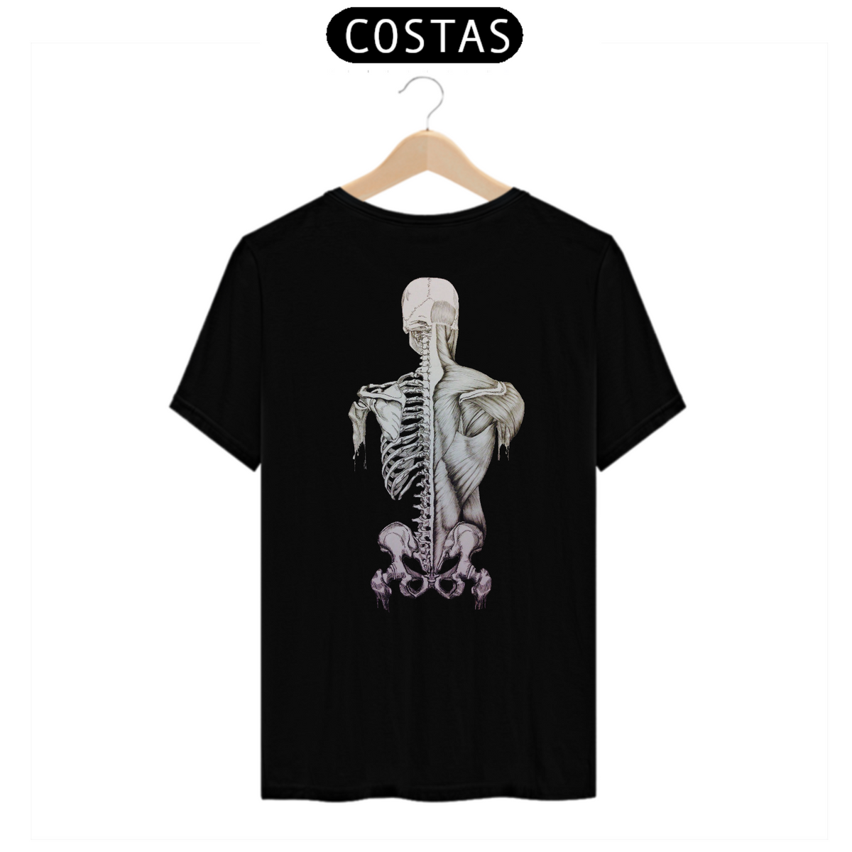 Nome do produto: Camiseta Anatomia - Costas