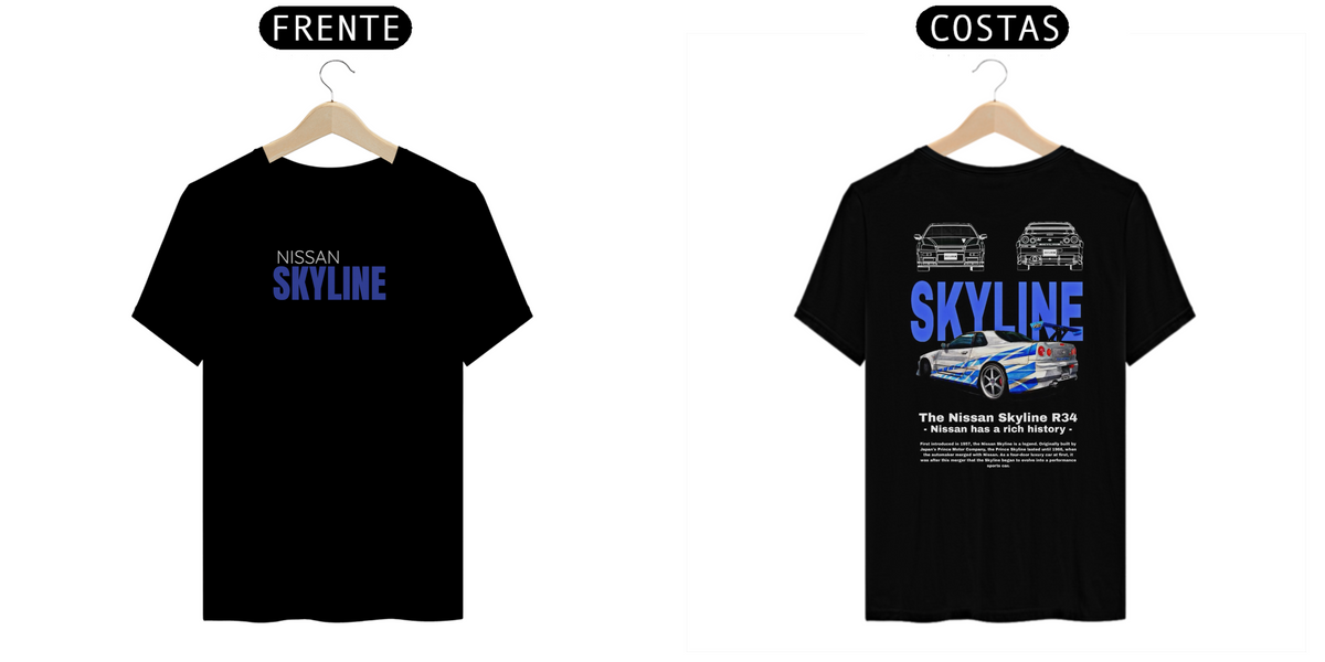 Nome do produto: Camiseta 1, Nissan Skyline R34 Paul Walker