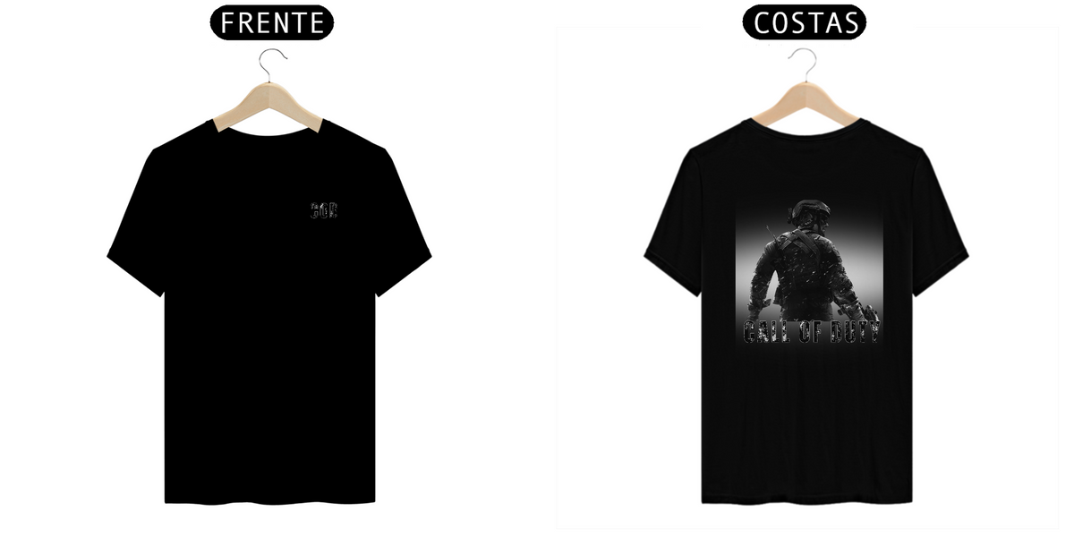 Nome do produto: COD BLACK - T Shirt Quality