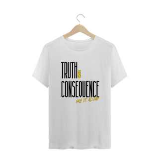 Nome do produtoCamiseta Plus Size Rock On - Truth or consequence