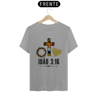 Nome do produtoCamiseta Masculina  - João 3:16 - Moda Cristã